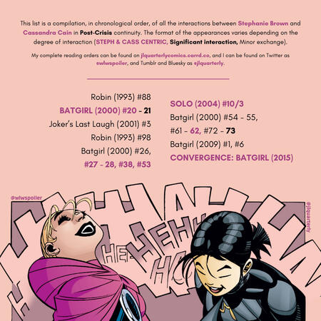 Stephanie Brown &amp; Cassandra Cain